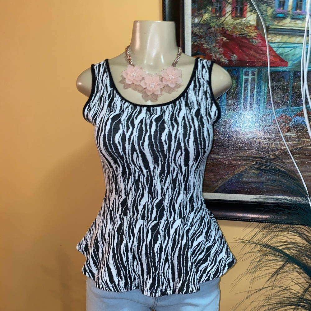 Zebra Pattern Top - image 1
